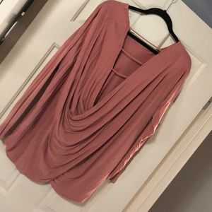 Long sleeve open back top!